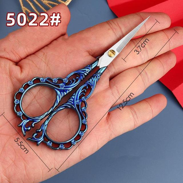 Antique Scissors Retro Cross Stitch Black Vintage Scissor-JournalTale