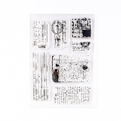 Minimalist Black White Transparent Stamp Creative Retro Scrapbooking-JournalTale