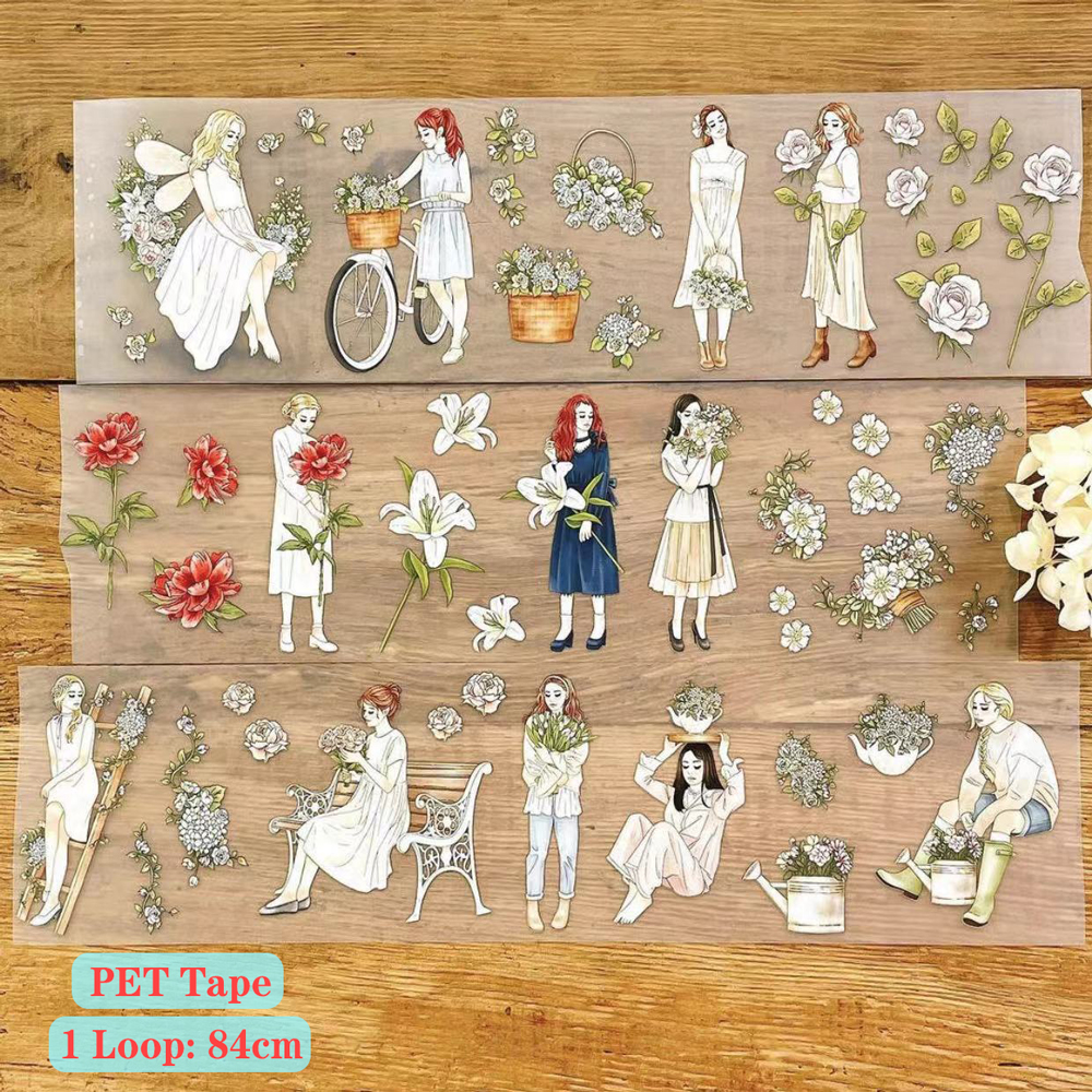 1 Loop Autumn Dreams Girl Washi PET Tape-JournalTale