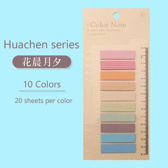 6 Series Color Adhesive  Sticky Notes-JournalTale