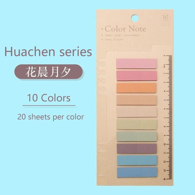 6 Series Color Adhesive Sticky Notes-JournalTale