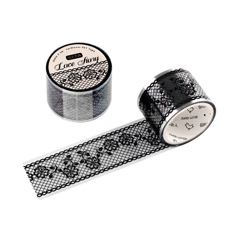 Washi Tape Lace Pattern Self-Adhesive Tape-JournalTale