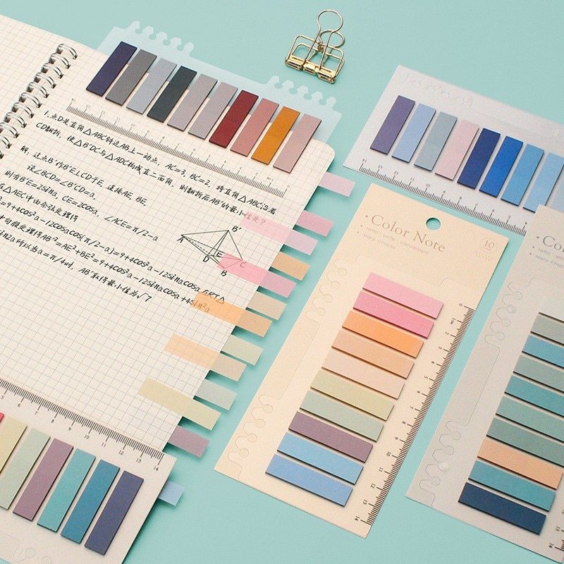 6 Series Color Adhesive Sticky Notes-JournalTale