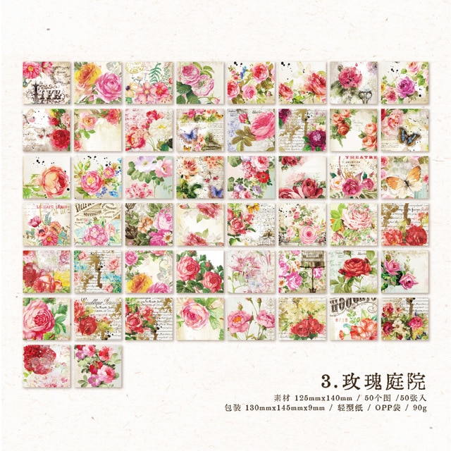 50pcs/lot Memo Pads Material Paper Meet Journal Paper-JournalTale