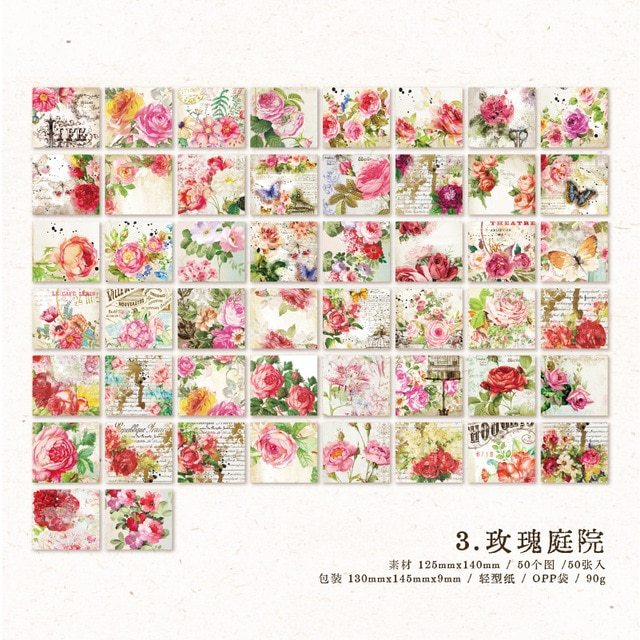 50pcs/lot Memo Pads Material Paper Meet Journal Paper-JournalTale