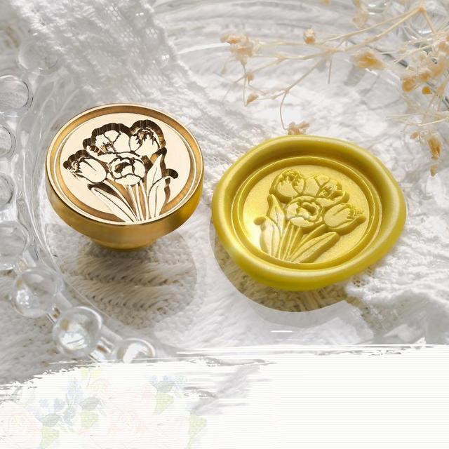 Plant Wax Seal Stamp Vintage Craft Seal Stamp-JournalTale