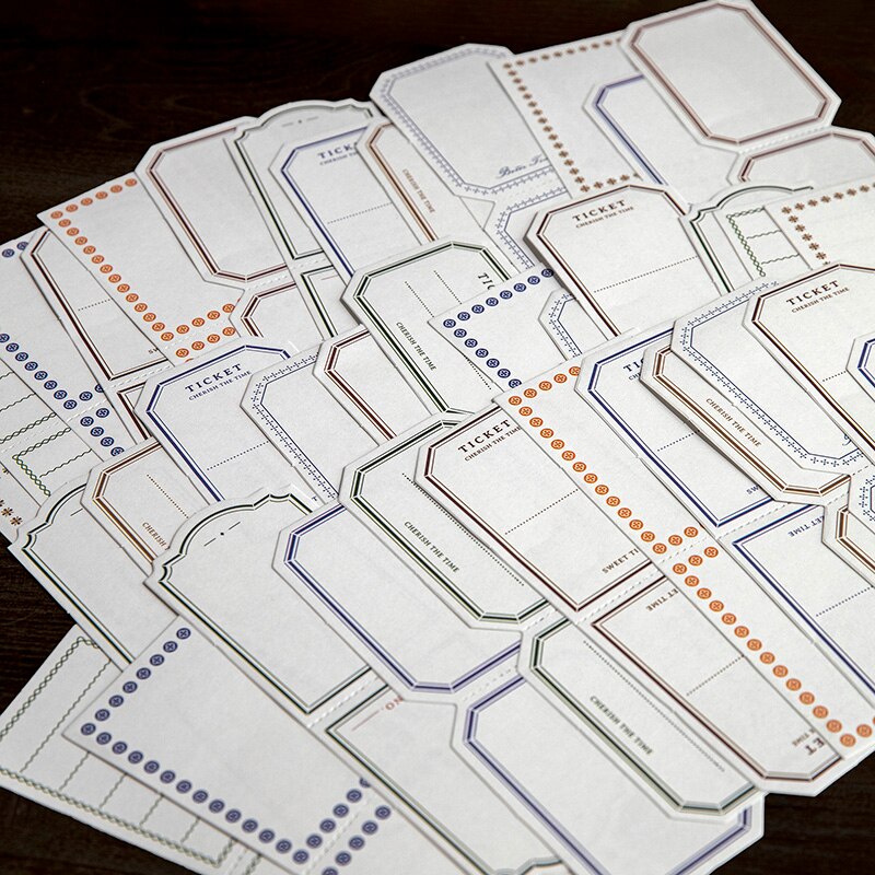 50pcs/lot Collector Simple Frame Memo Pads Sticky-JournalTale