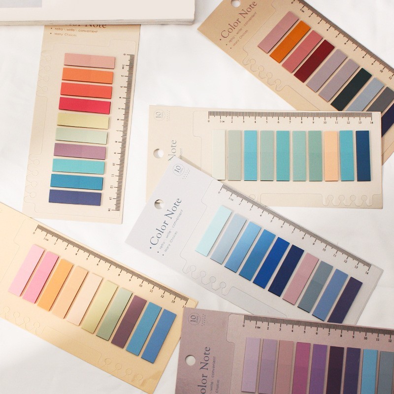 6 Series Color Adhesive Sticky Notes-JournalTale