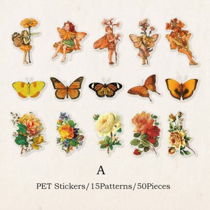 30pcs/pack Butterfly Stickers Waterproof PET Scrapbooking-JournalTale