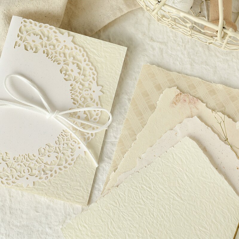 16 Pcs Texture Handmade Paper Material Junk Journal Paper-JournalTale