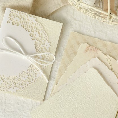 16 Pcs Texture Handmade Paper Material Junk Journal Paper-JournalTale