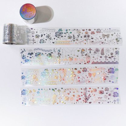 5cm x 5m Laser Galaxy Masking Washi Tape Decorative-JournalTale