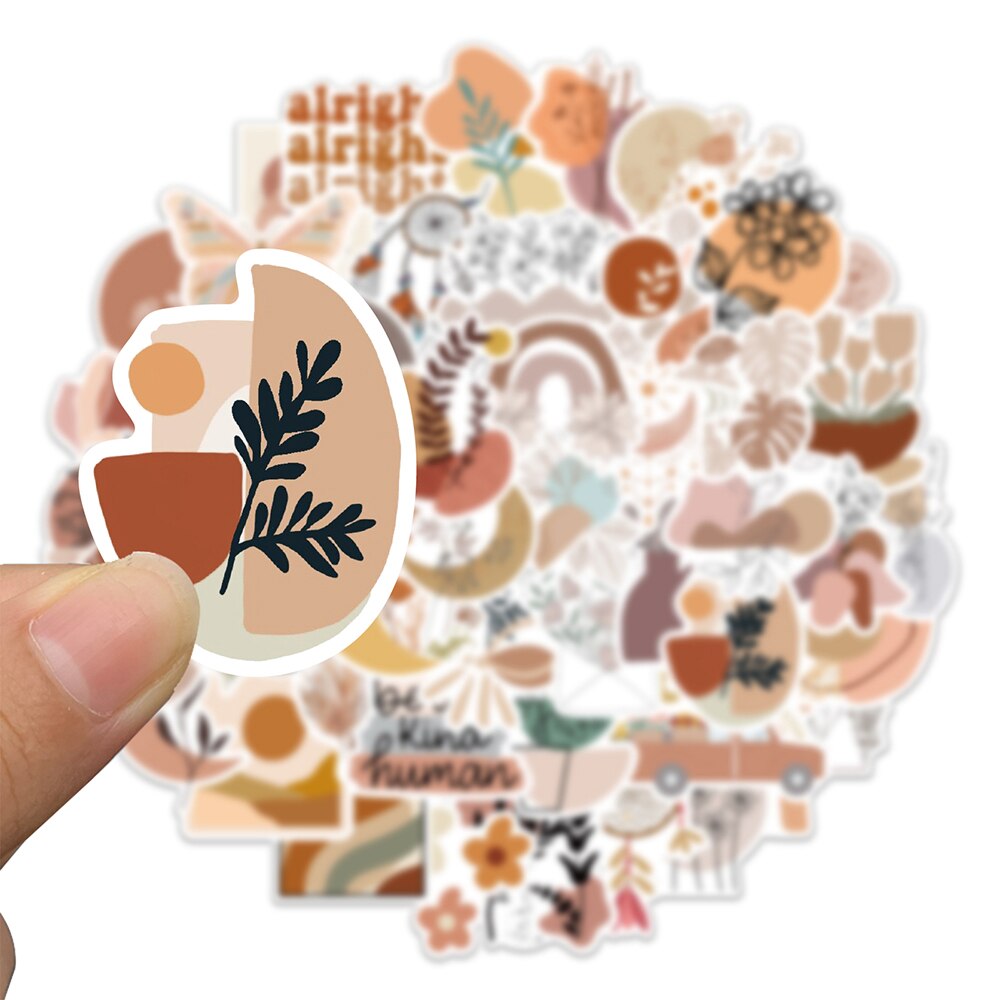 10/30/50PCS Retro Bohemian Art Stickers Aesthetic Decal-JournalTale