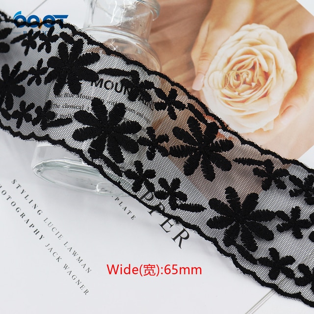 1Yards  Mesh Embroidered Lace Ribbon Materials-JournalTale