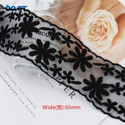 1Yards  Mesh Embroidered Lace Ribbon Materials-JournalTale