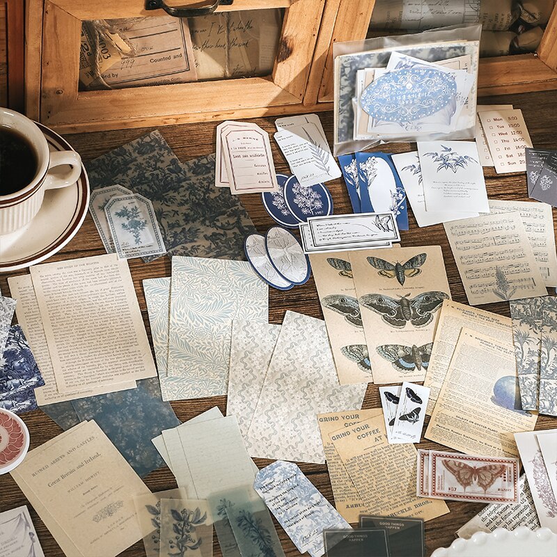 80 pcs Stickers and Decorative paper Set-JournalTale