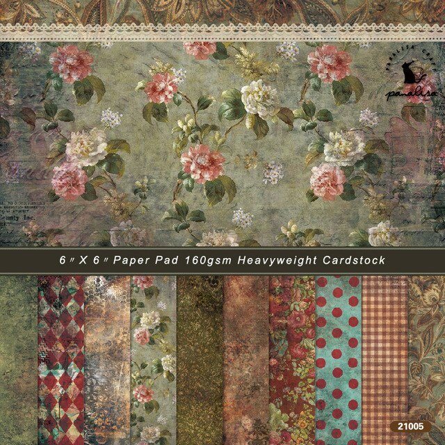 12 Sheets Vintage Plant Collections Scrapbooking Material Papers-JournalTale