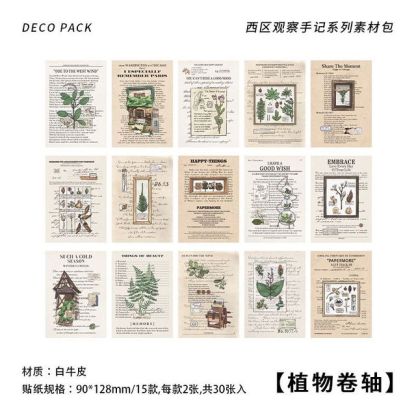 30pcs/lot Memo Pads Material Paper Scrapbooking Cards Paper-JournalTale