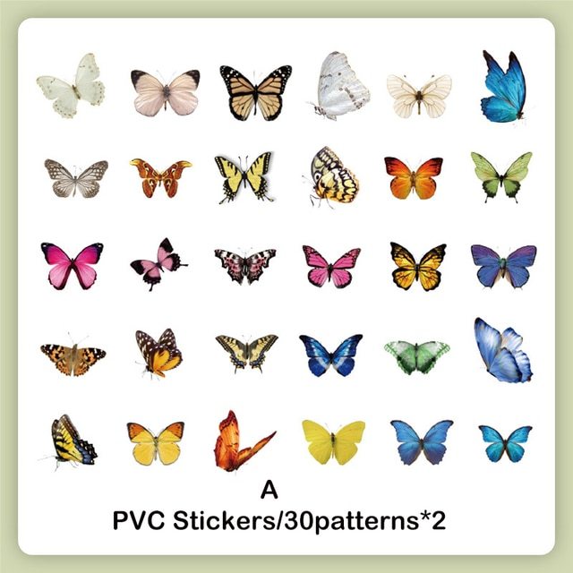 60pcs/pack PET Nature Sticker DIY Scrapbooking Materials Stickers-JournalTale