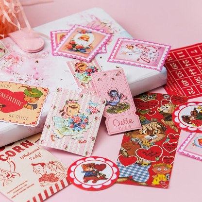 55sheet/lot Stationery Stickers Showa style-JournalTale