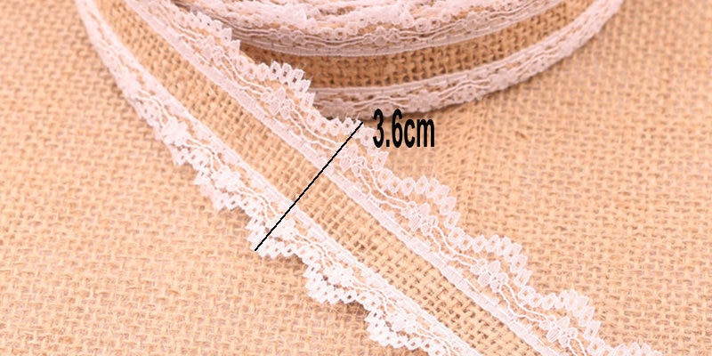 25mm 2m/Pack Natural Jute Burlap Lace-JournalTale