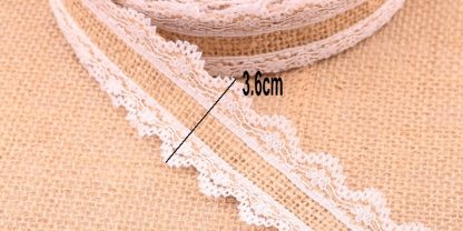 25mm 2m/Pack Natural Jute Burlap Lace-JournalTale