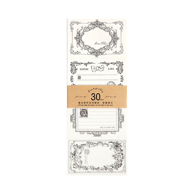 30pcs Border Note Series Material Paper Frame Paper-JournalTale