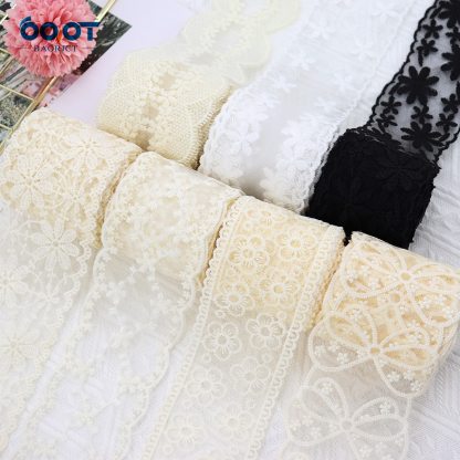1Yards  Mesh Embroidered Lace Ribbon Materials-JournalTale