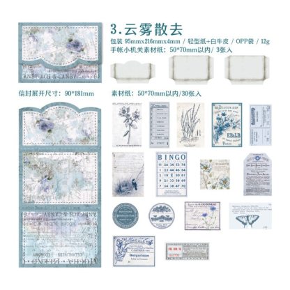30pcs/lot Memo Pads Material Paper Background Decoration-JournalTale