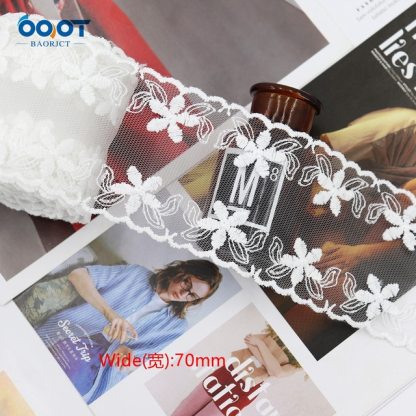 1Yards  Mesh Embroidered Lace Ribbon Materials-JournalTale