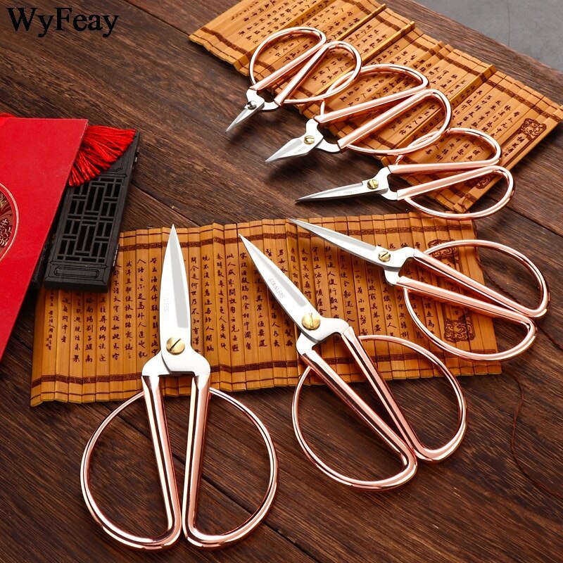 Rose Gold Embroidery and Sewing Scissors-JournalTale