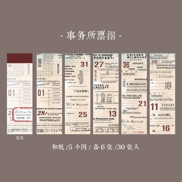 30pcs/1lot Stationery Stickers fleeting notes-JournalTale