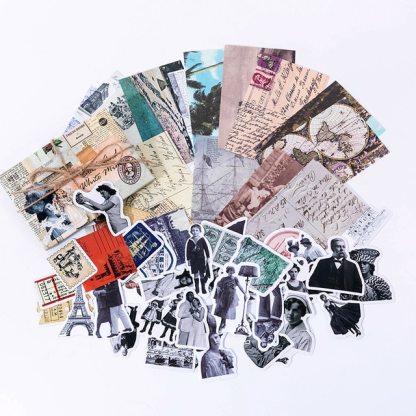 60pcs/boxed Vintage Boxed Stickers for Scrapbooking-JournalTale