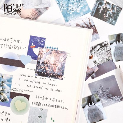 46 Pcs/pack Snow Landscape Stationery Sticker Scrapbooking-JournalTale