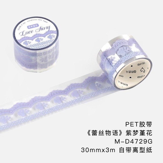 Washi Tape Lace Pattern Self-Adhesive Tape-JournalTale