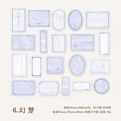 40pcs/pack Nothing Today Retro Tickets Decorative Stickers-JournalTale