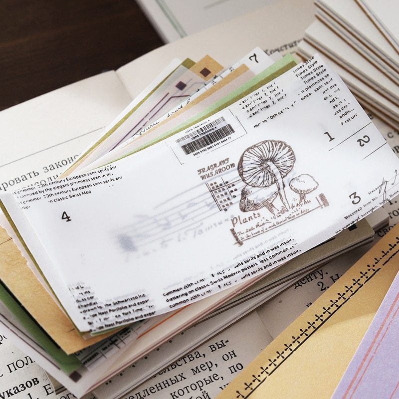 600 Sheets Retro Minimal Ins Style  Border Memo Pad-JournalTale