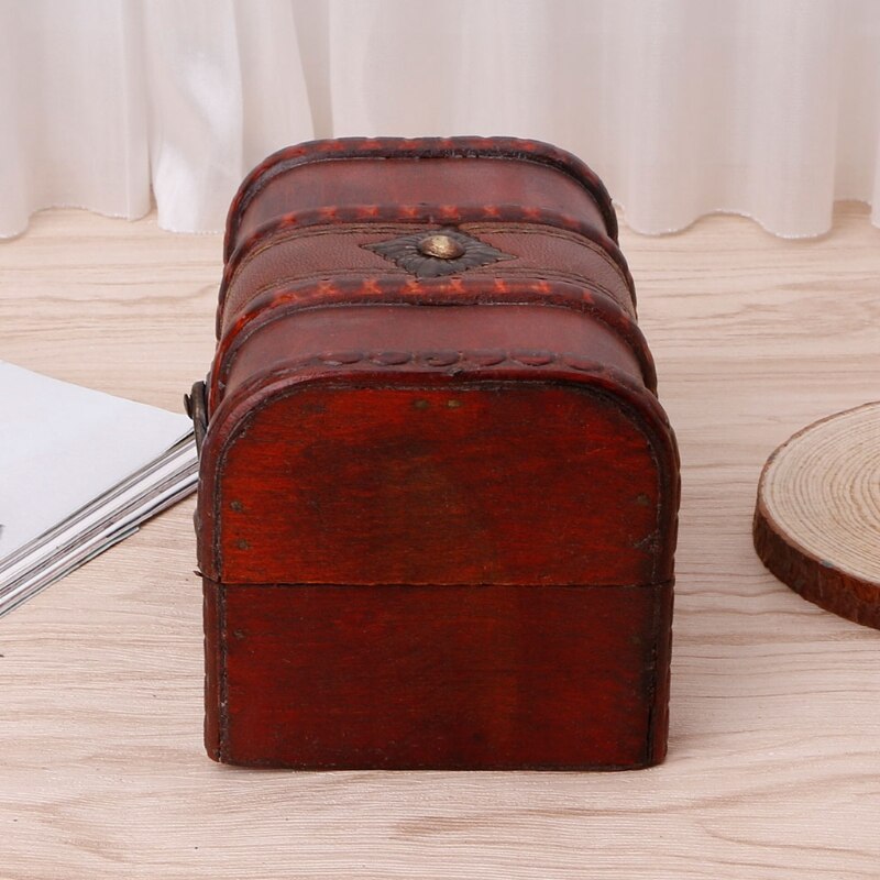 Buy Wholesale China Antique Small Lock Chest Candy Wooden Treasure