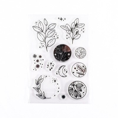 Minimalist Black White Transparent Stamp Creative Retro Scrapbooking-JournalTale