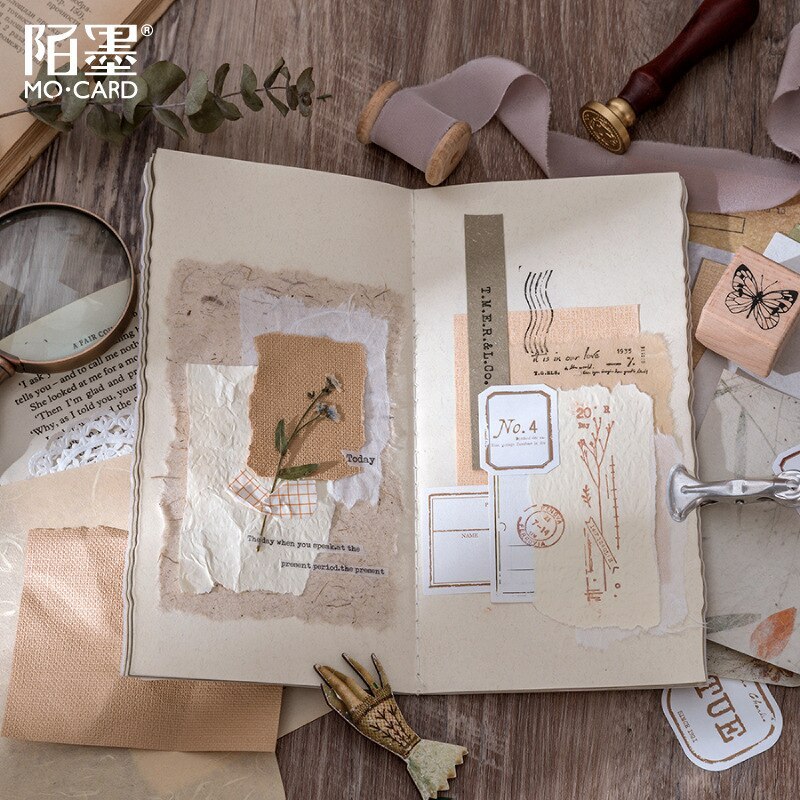 30 Pcs Retro Letter Sheet Material Paper-JournalTale