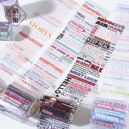 1pcs/1lot Decorative Adhesive tapes Words Stickers-JournalTale