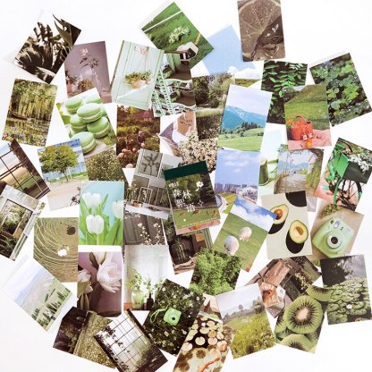 50 Pcs Aesthetic Landscape Mini Sticker Artistic Book-JournalTale