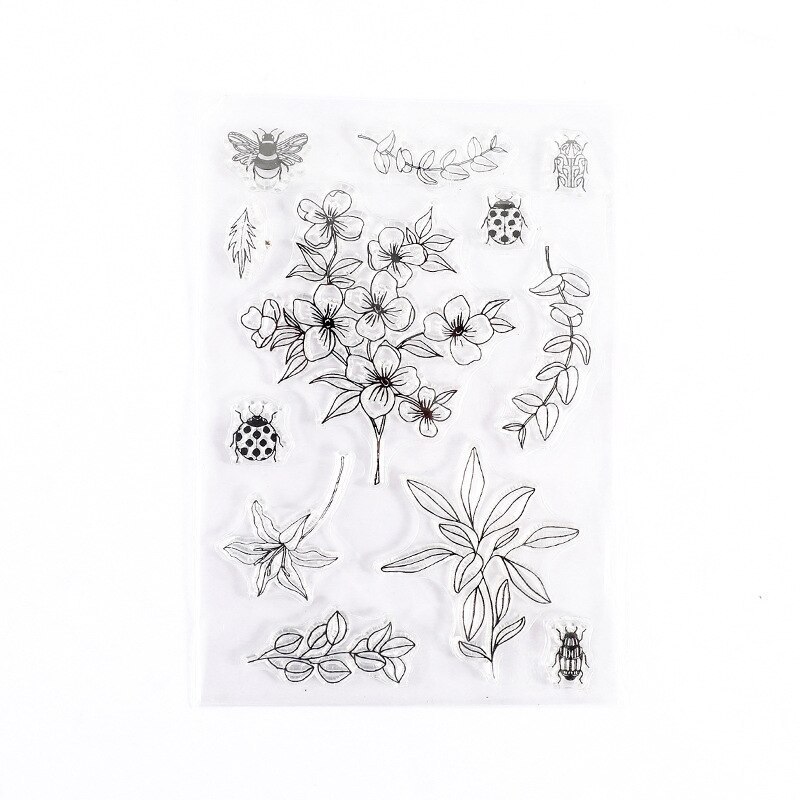 Minimalist Black White Transparent Stamp Creative Retro Scrapbooking-JournalTale