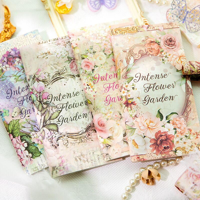 【冬バーゲン★】 Flower Aesthetic 36pcs/lot Garden Papers Material Series 洋書