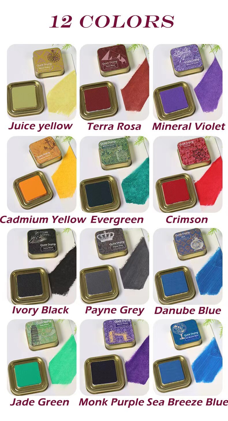 Quick Dry Ink Pad Stamps Partner Color Craft Ink Pad-JournalTale