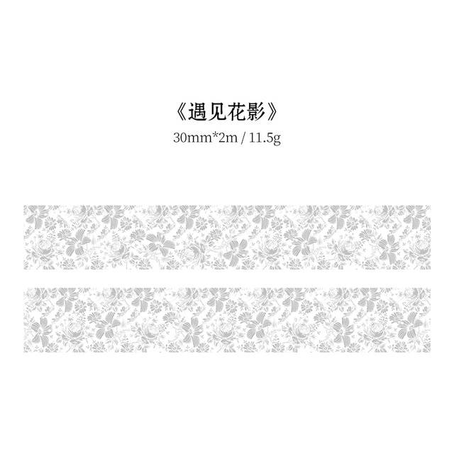 30mm/50mm*2m Vintage Plant Flowers Washi Tapes-JournalTale