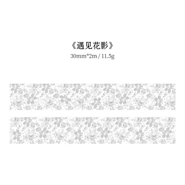 30mm/50mm*2m Vintage Plant Flowers Washi Tapes-JournalTale
