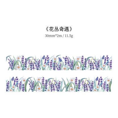 30mm/50mm*2m Vintage Plant Flowers Washi Tapes-JournalTale