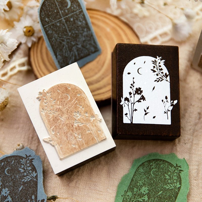 Creative Vintage Church Window Wood Stamp-JournalTale
