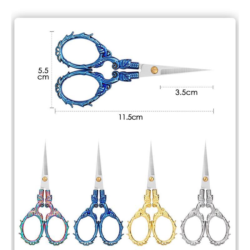 Antique Scissors Retro Cross Stitch Black Vintage Scissor-JournalTale